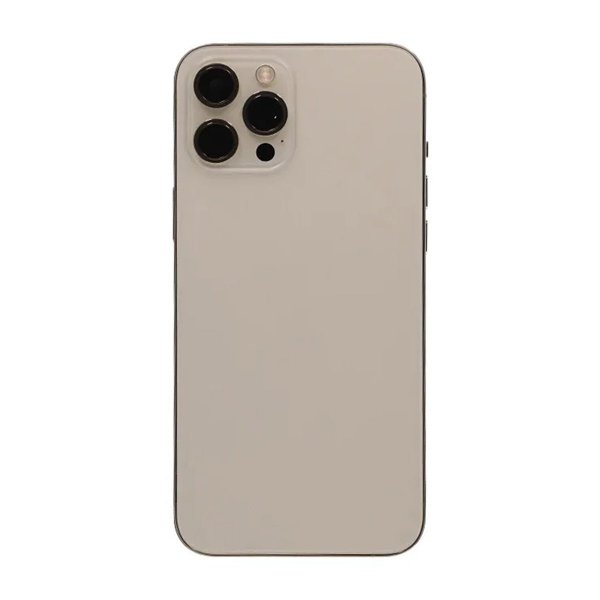 iPhone 12 Pro Max Baksida med Komplett Ram OEM - Guld