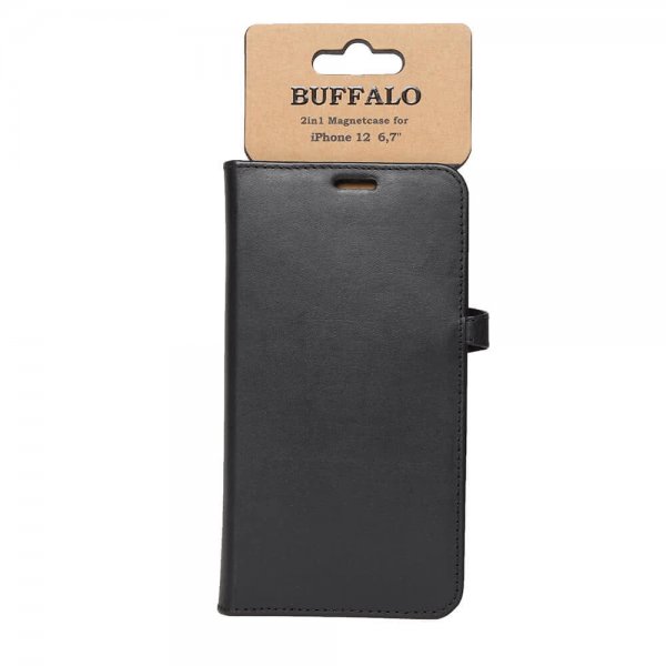Buffalo iPhone 12 Pro Max Fodral Buffalo Löstagbart Skal Svart