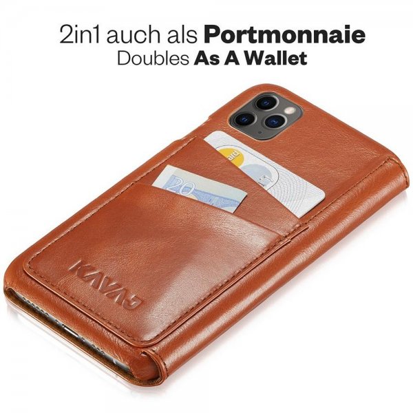 KAVAJ iPhone 12 Pro Max Fodral Dallas Brun