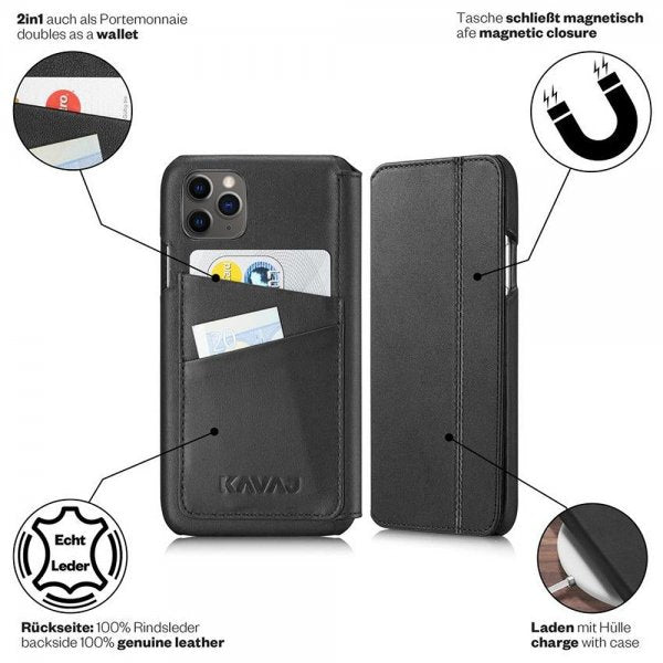 KAVAJ iPhone 12 Pro Max Fodral Dallas Svart