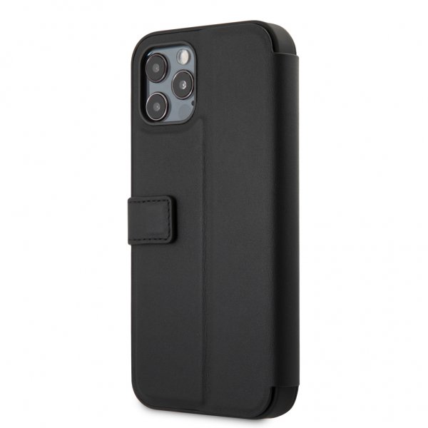 Ferrari iPhone 12 Pro Max Fodral Logo Perforerad Svart