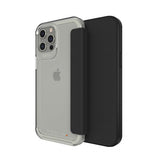 Gear4 iPhone 12 Pro Max Fodral Wembley Flip Klar Svart