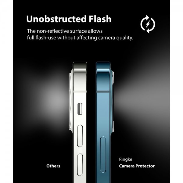 Ringke iPhone 12 Pro Max Kameraskydd Camera Protector Glass 2-pack