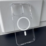 iPhone 12 Pro Max Skal Korrugerad MagSafe Transparent