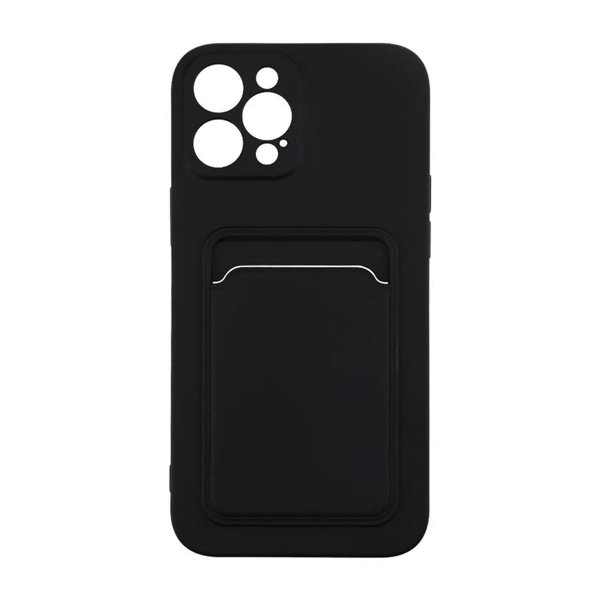 iPhone 12 Pro Max Skal Korthållare Svart