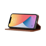 Rvelon iPhone 12 Pro Max Fodral Äkta Läder Brun