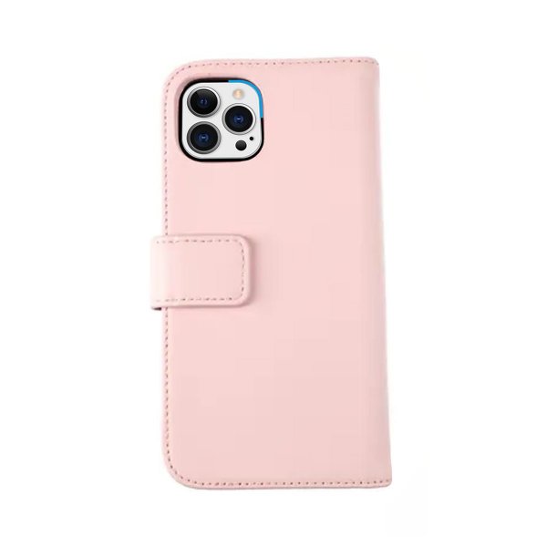 Rvelon iPhone 12 Pro Max Fodral Äkta Läder Rosa