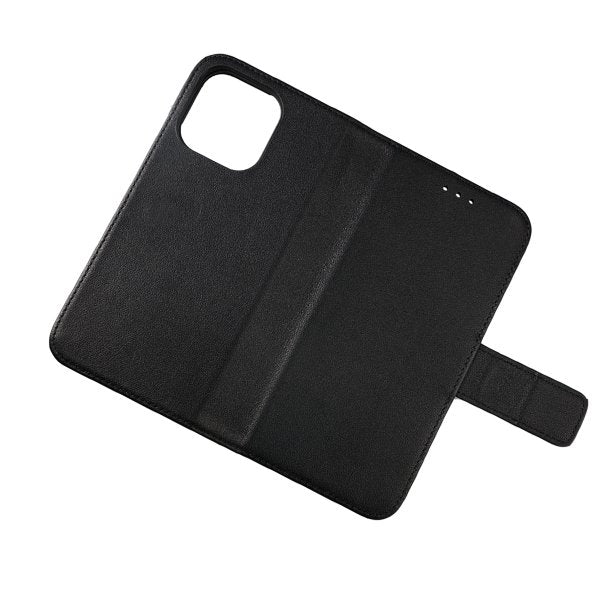 Rvelon iPhone 12 Pro Max Fodral Äkta Läder Svart