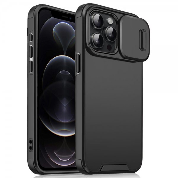iPhone 12 Pro Max Skal Camera Slide Svart