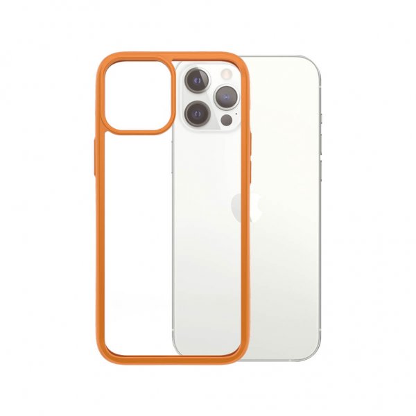 PanzerGlass iPhone 12 Pro Max Skal ClearCase Color PG Orange