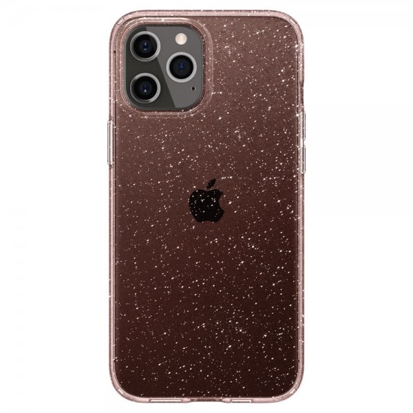 Spigen iPhone 12 Pro Max Skal Liquid Crystal Glitter Rose Quartz