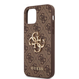 Guess iPhone 12 Pro Max Skal Metal Logo Brun
