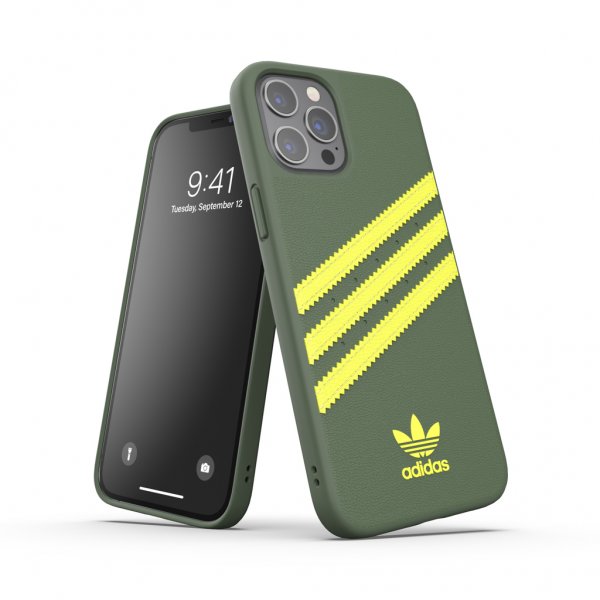 Adidas iPhone 12 Pro Max Skal Moulded Case PU Wild Pine/Acid Yellow