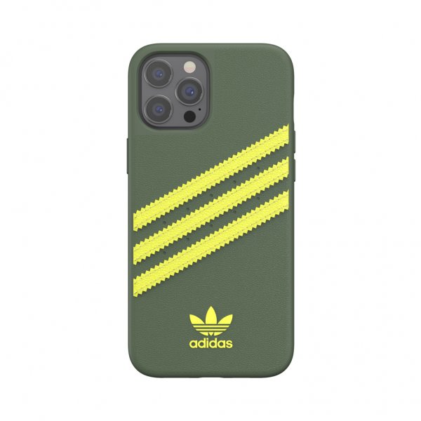 Adidas iPhone 12 Pro Max Skal Moulded Case PU Wild Pine/Acid Yellow