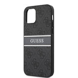 Guess iPhone 12 Pro Max Skal Printed Stripe Grå