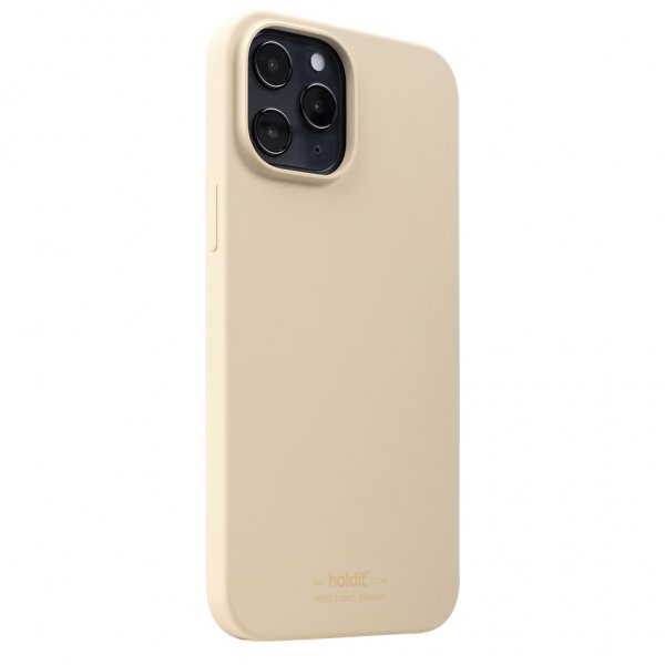 holdit iPhone 12 Pro Max Skal Silikon Beige