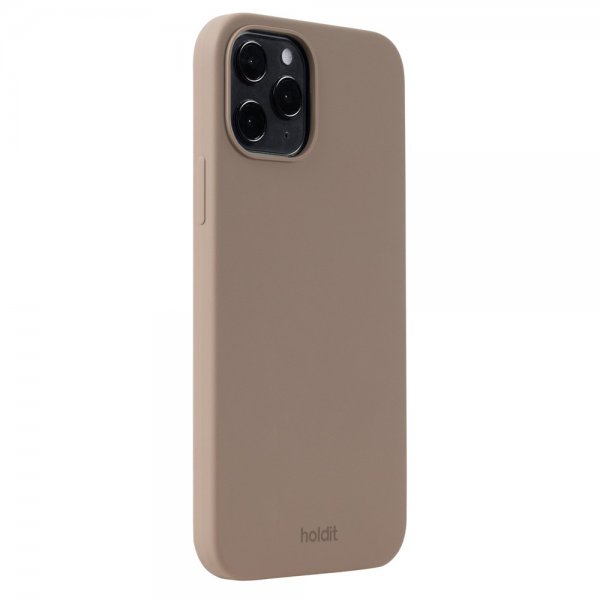holdit iPhone 12 Pro Max Skal Silikon Mocha Brown