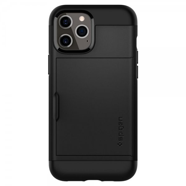 Spigen iPhone 12 Pro Max Skal Slim Armor CS Svart