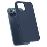 Spigen iPhone 12 Pro Max Skal Thin Fit Deep Blue
