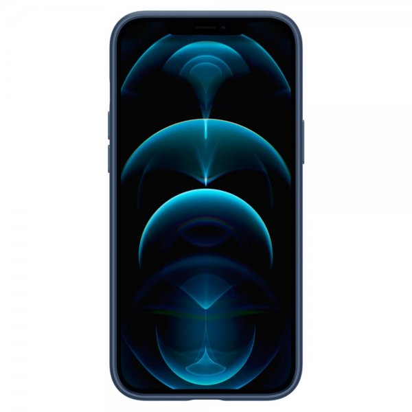 Spigen iPhone 12 Pro Max Skal Thin Fit Deep Blue