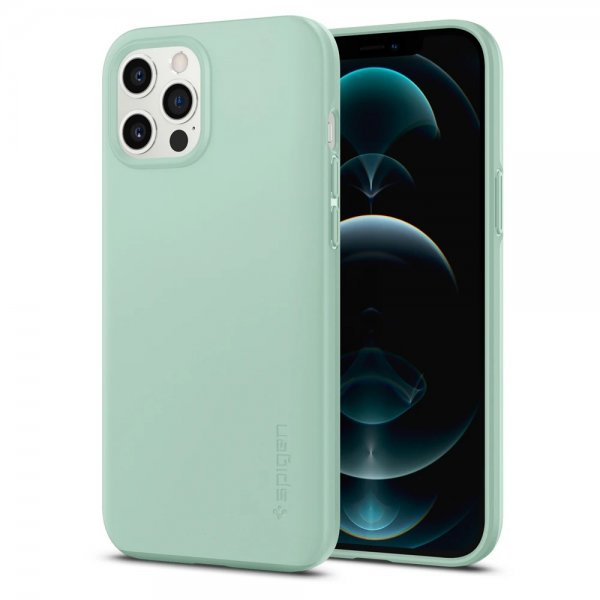Spigen iPhone 12 Pro Max Skal Thin Fit Apple Mint