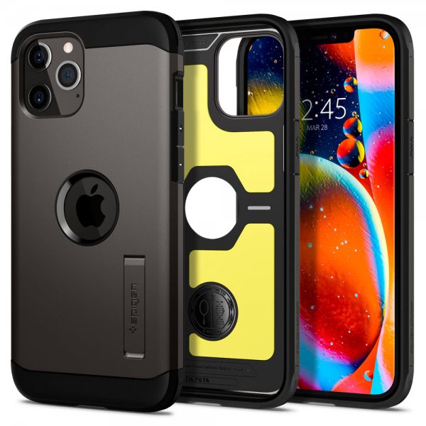 Spigen iPhone 12 Pro Max Skal Tough Armor Gunmetal