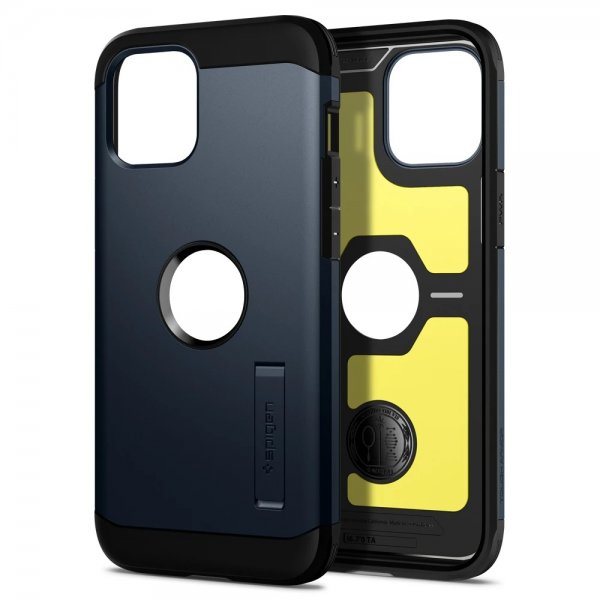 Spigen iPhone 12 Pro Max Skal Tough Armor Metal Slate
