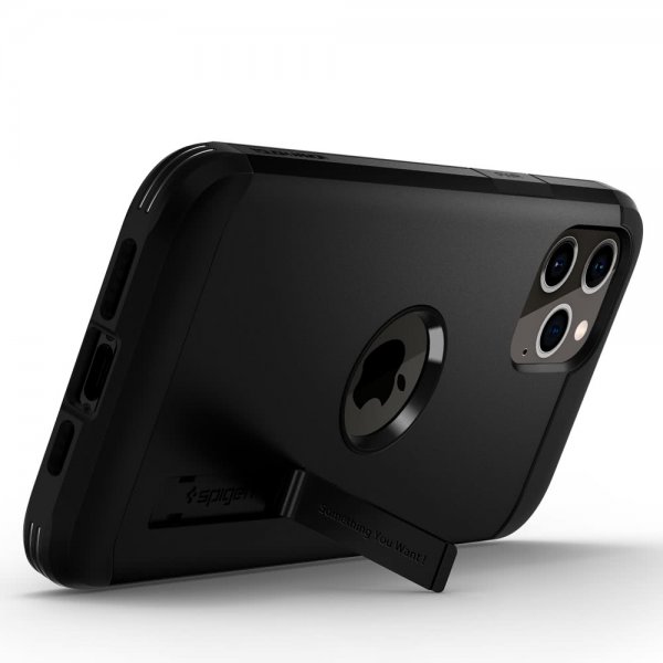 Spigen iPhone 12 Pro Max Skal Tough Armor Svart