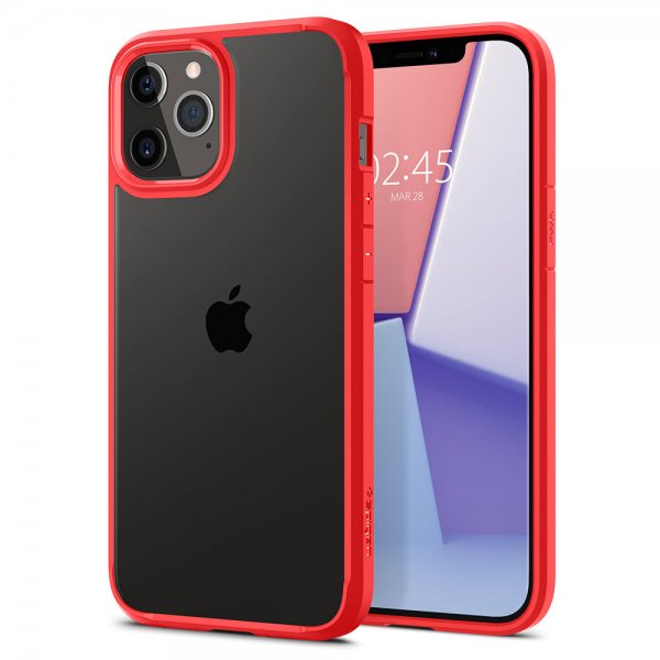 Spigen iPhone 12 Pro Max Skal Ultra Hybrid Röd