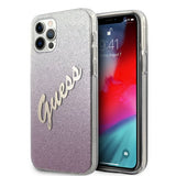 Guess iPhone 12 Pro Max Skal Vintage Gradient Rosa