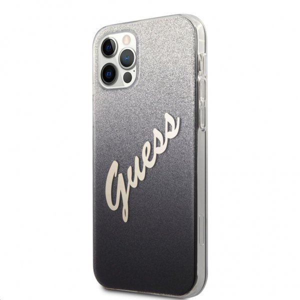 Guess iPhone 12 Pro Max Skal Vintage Gradient Svart