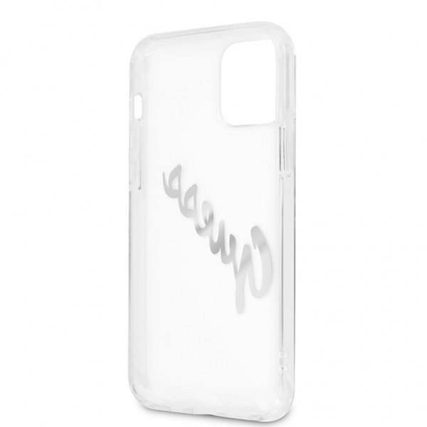 Guess iPhone 12 Pro Max Skal Vintage Script Silver Klar