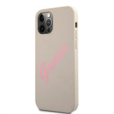 Guess iPhone 12 Pro Max Skal Vintage Silicone Grå