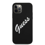 Guess iPhone 12 Pro Max Skal Vintage Silicone Svart