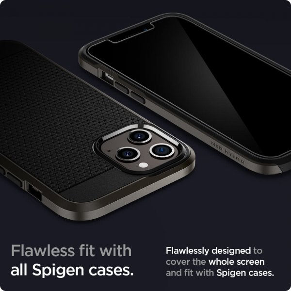 Spigen iPhone 12 Pro Max Skärmskydd GLAS.tR EZ Fit 2-pack