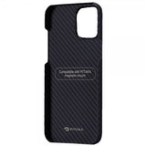 Pitaka iPhone 12/iPhone 12 Pro Skal MagEZ Case Svart/Grå Twill