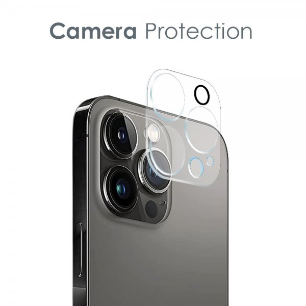 Northjo iPhone 12 Pro Skal med Skärmskydd och Kameraskydd 3-i-1