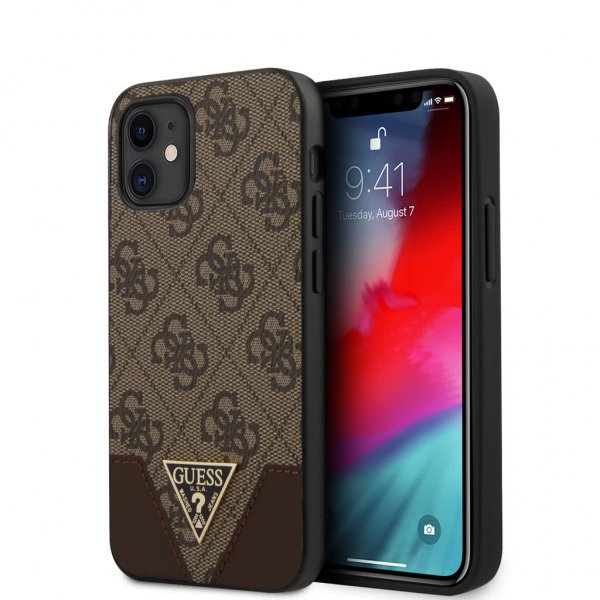 Guess iPhone 12 Mini Skal 4G Brun