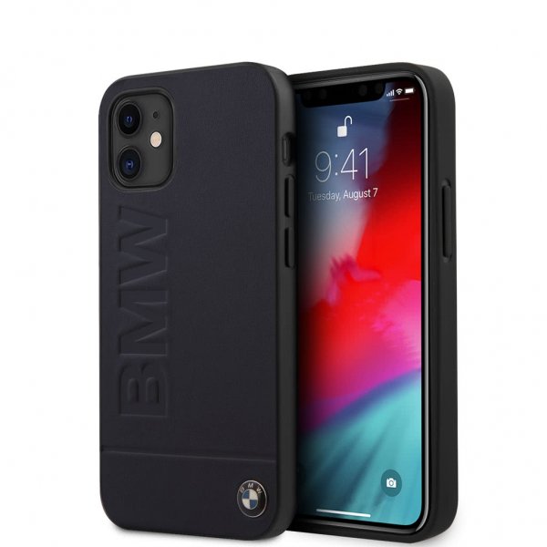 BMW iPhone 12 Mini Skal Logo Graverad Navy