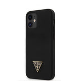 Guess iPhone 12 Mini Skal Metal Triangle Svart