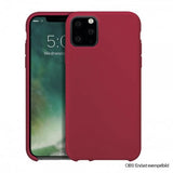 Xqisit iPhone 12 Mini Skal Silicone Case Röd