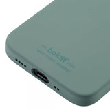 holdit iPhone 12 Mini Skal Silikon Moss Green