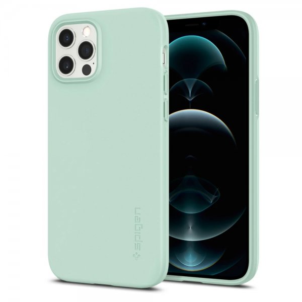 Spigen iPhone 12 Skal Thin Fit Apple Mint