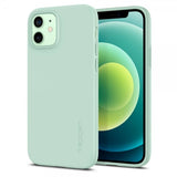 Spigen iPhone 12 Skal Thin Fit Apple Mint