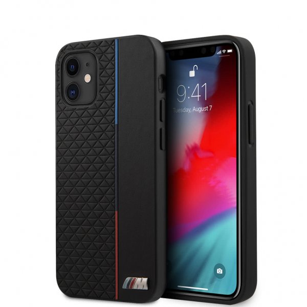 BMW iPhone 12 Mini Skal Tricolore Triangles Svart