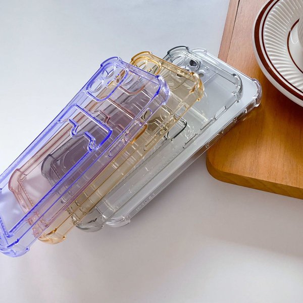 iPhone 12 Skal Korthållare Stöttåligt Transparent