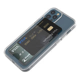 Rvelon iPhone 12/iPhone 12 Pro Skal Korthållare Transparent