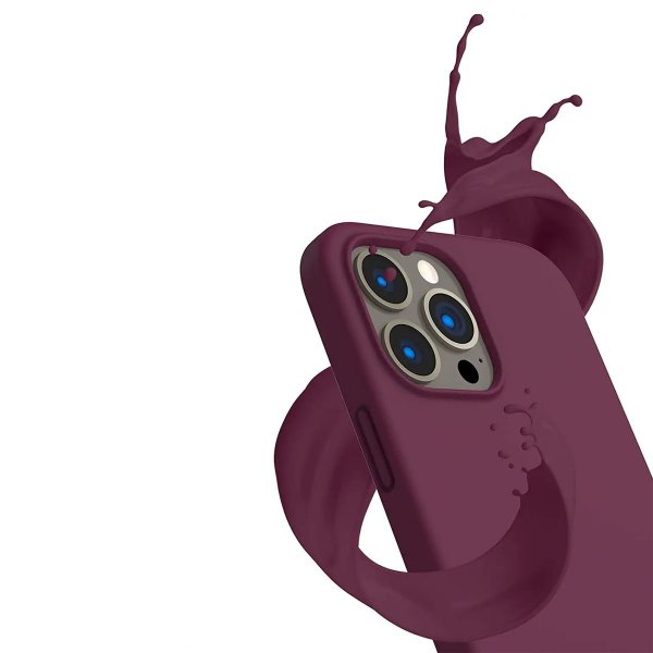 Rvelon iPhone 12/iPhone 12 Pro Skal Silikon Röd