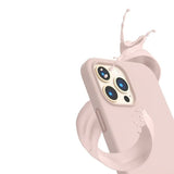 Rvelon iPhone 12/iPhone 12 Pro Skal Silikon Sandrosa
