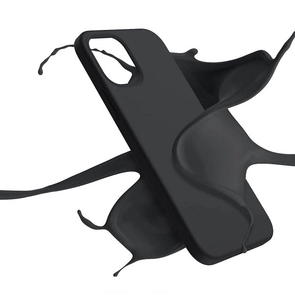 Rvelon iPhone 12/iPhone 12 Pro Skal Silikon Svart